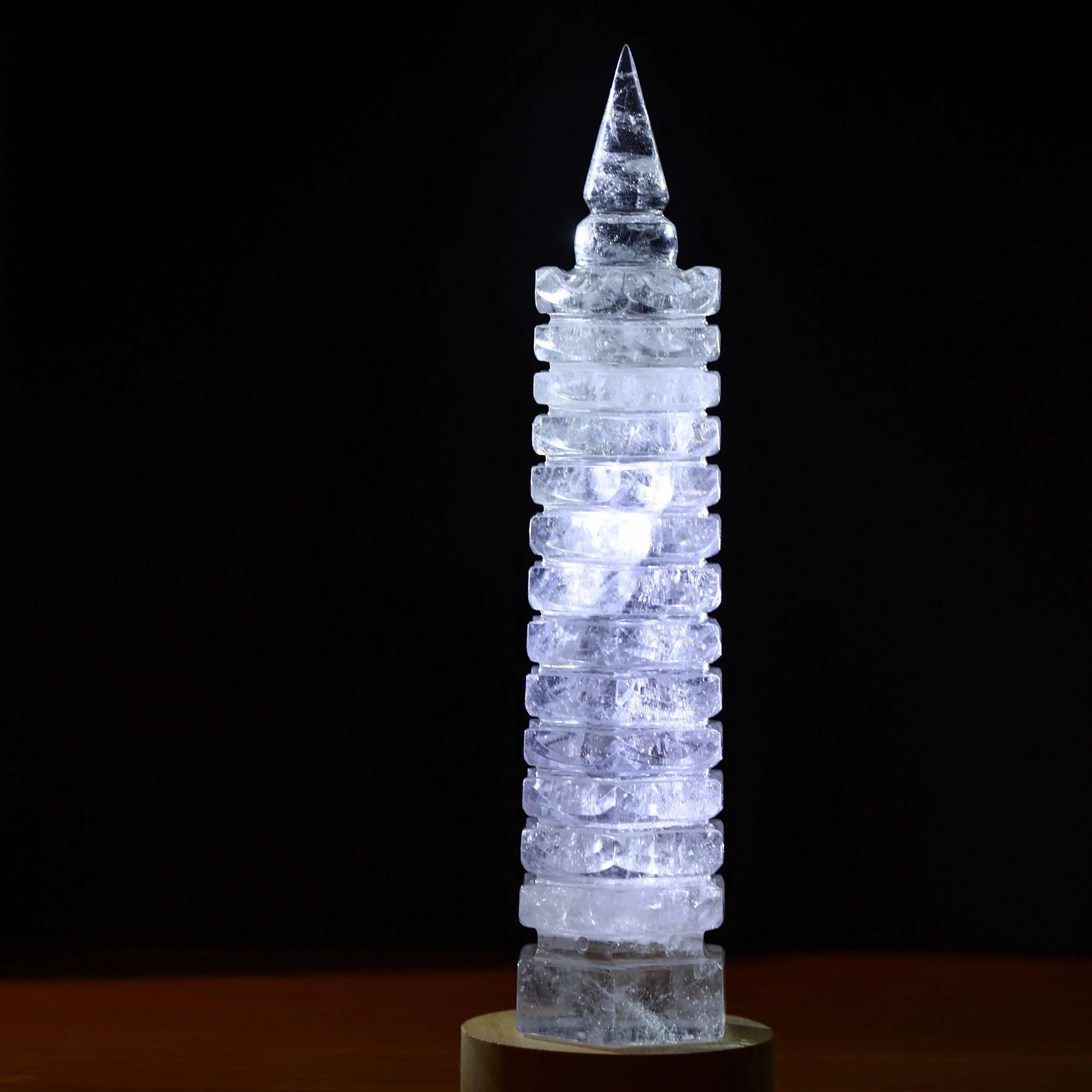 精品巴西白水晶文昌塔 MEIHAO LIMITED