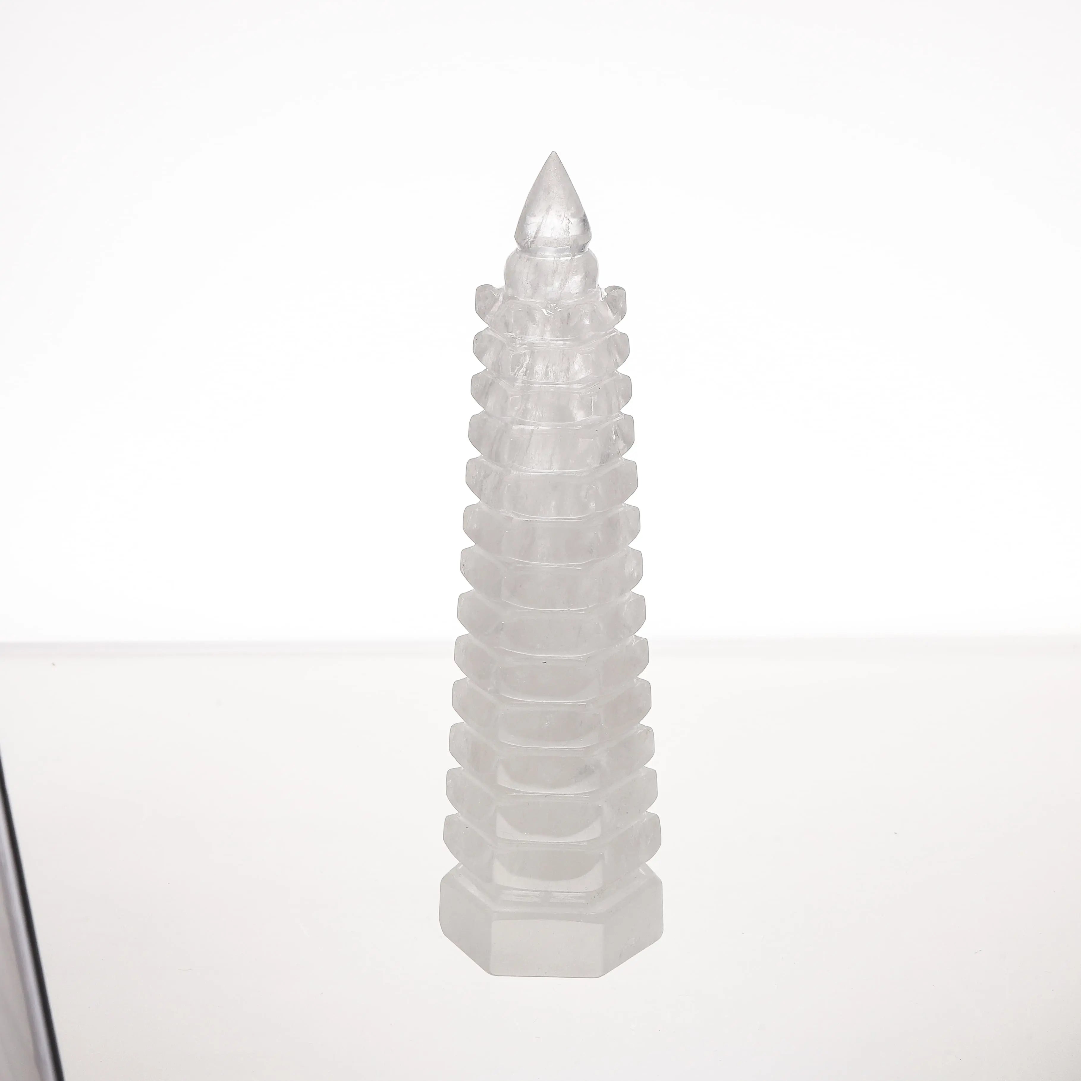 精品巴西白水晶文昌塔 MEIHAO LIMITED