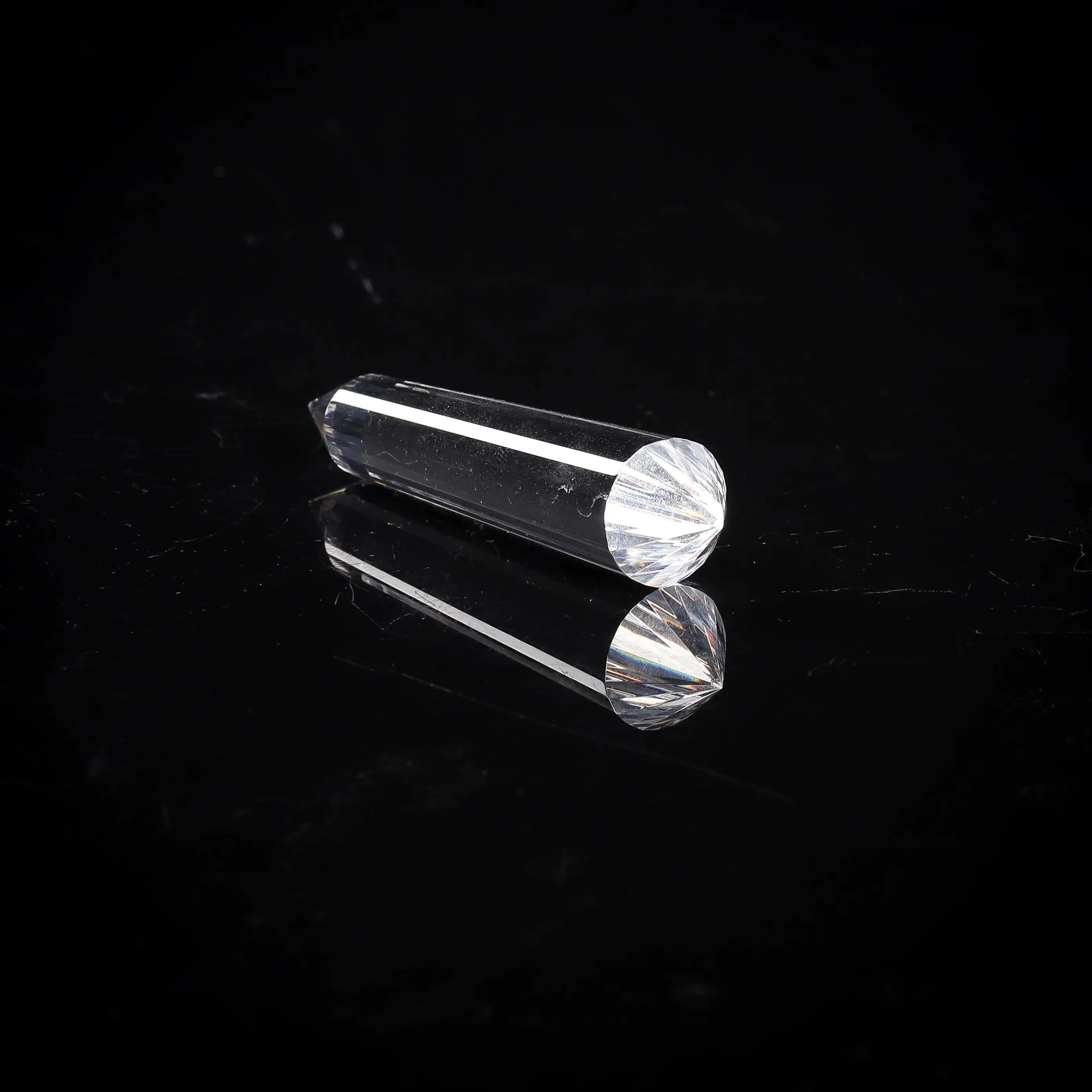 疗愈师必备白水晶24棱面沃格尔权杖 MEIHAO LIMITED