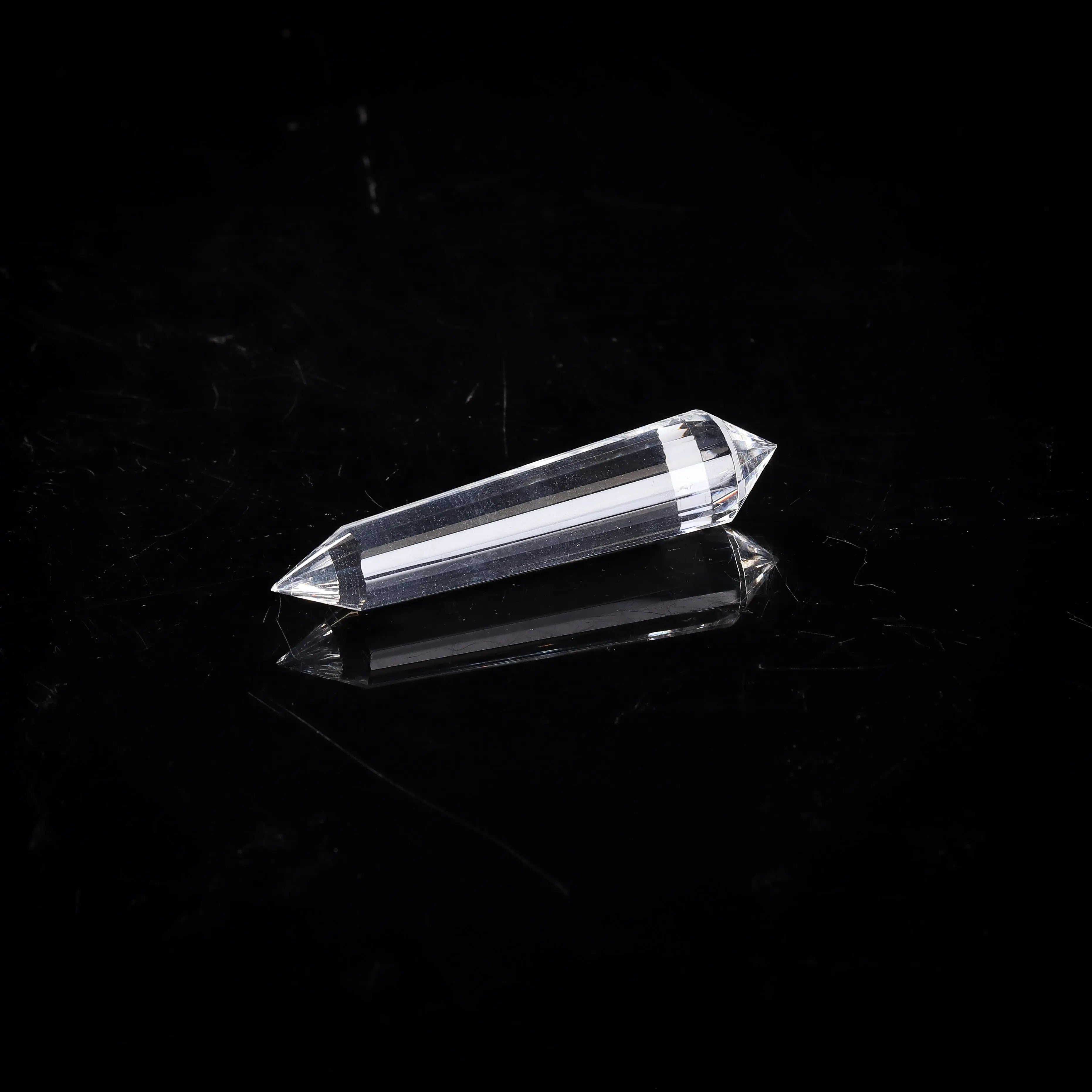 疗愈师必备白水晶24棱面沃格尔权杖 MEIHAO LIMITED