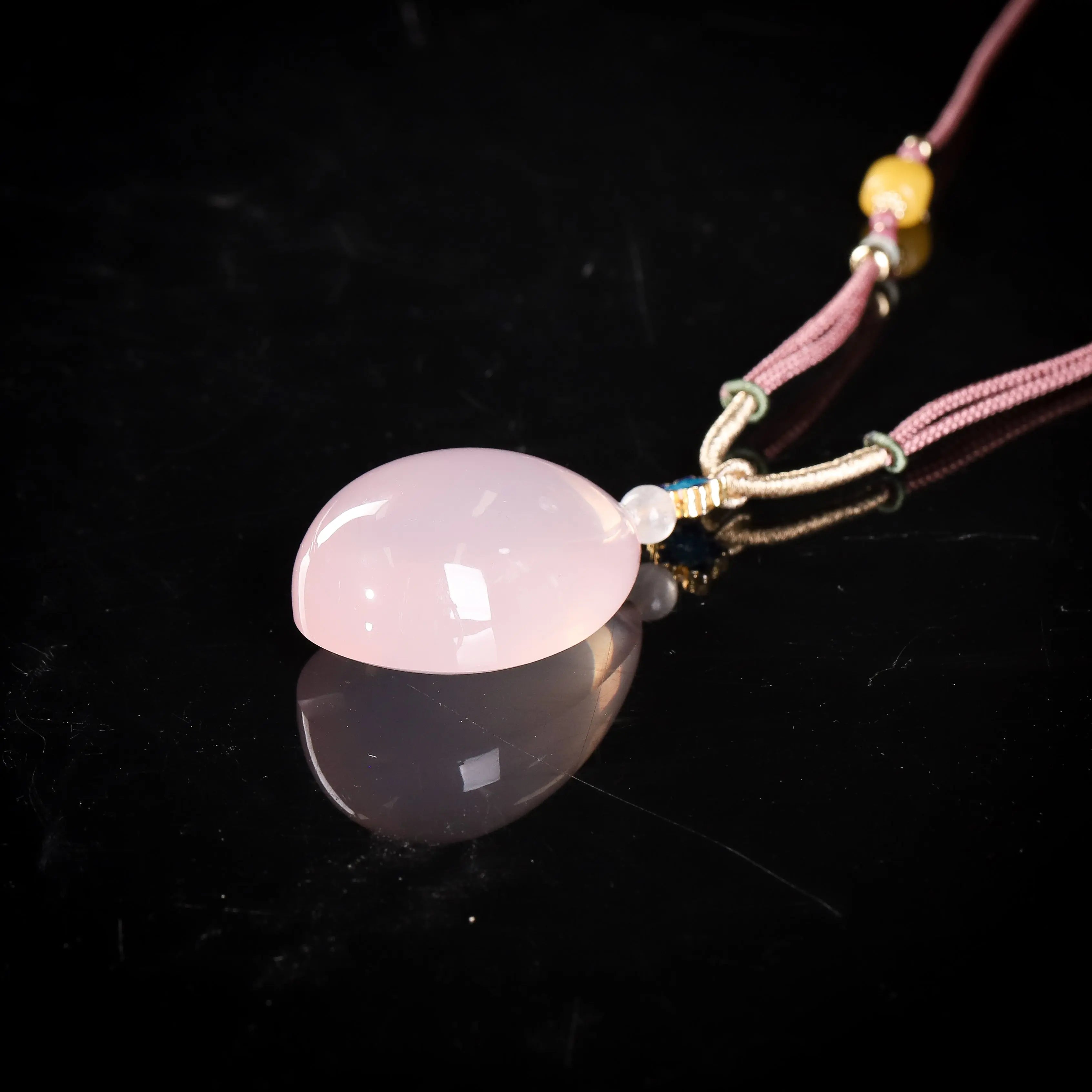 「心轮圣钥」莫桑比克 粉晶项链 MEIHAO LIMITED