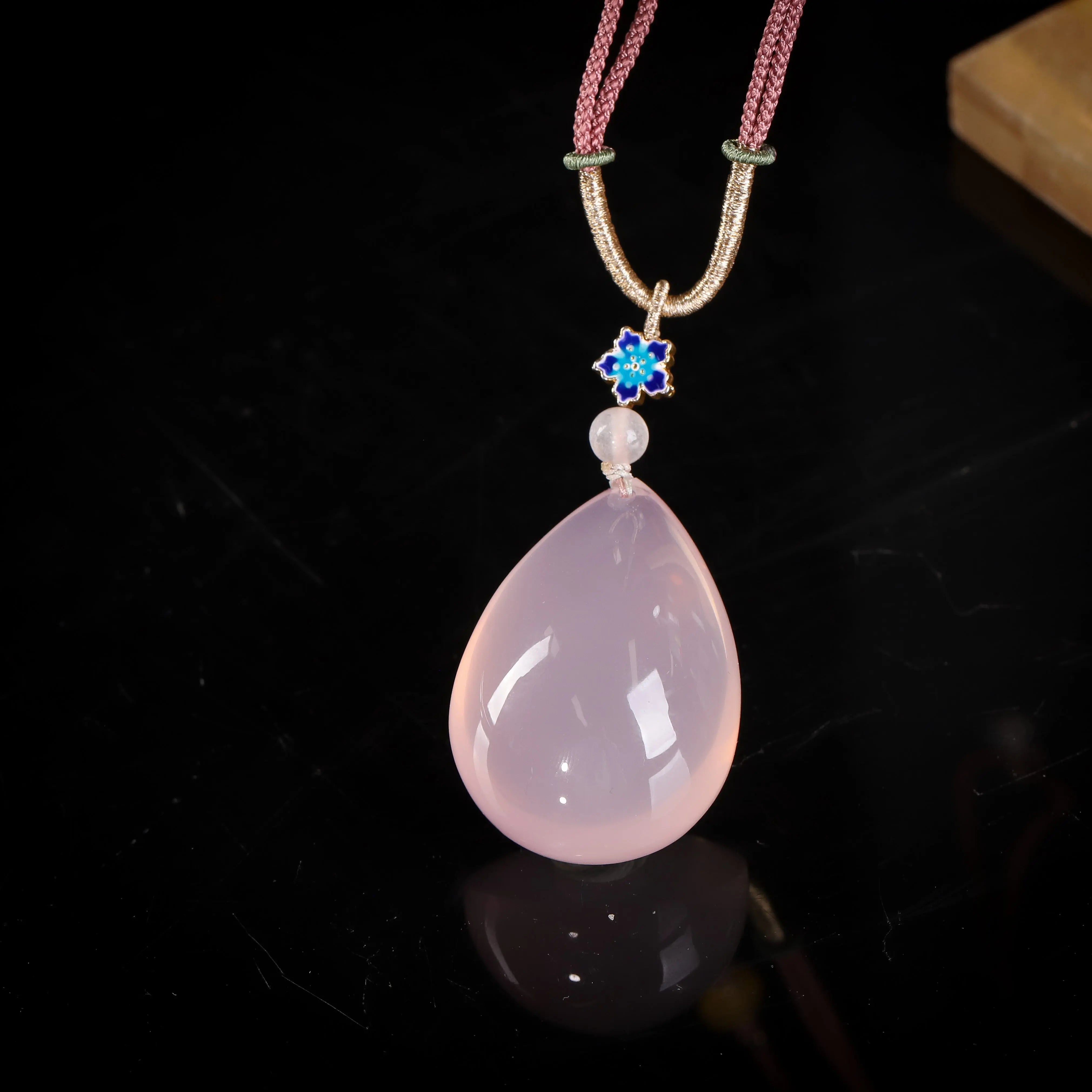 「心轮圣钥」莫桑比克 粉晶项链 MEIHAO LIMITED