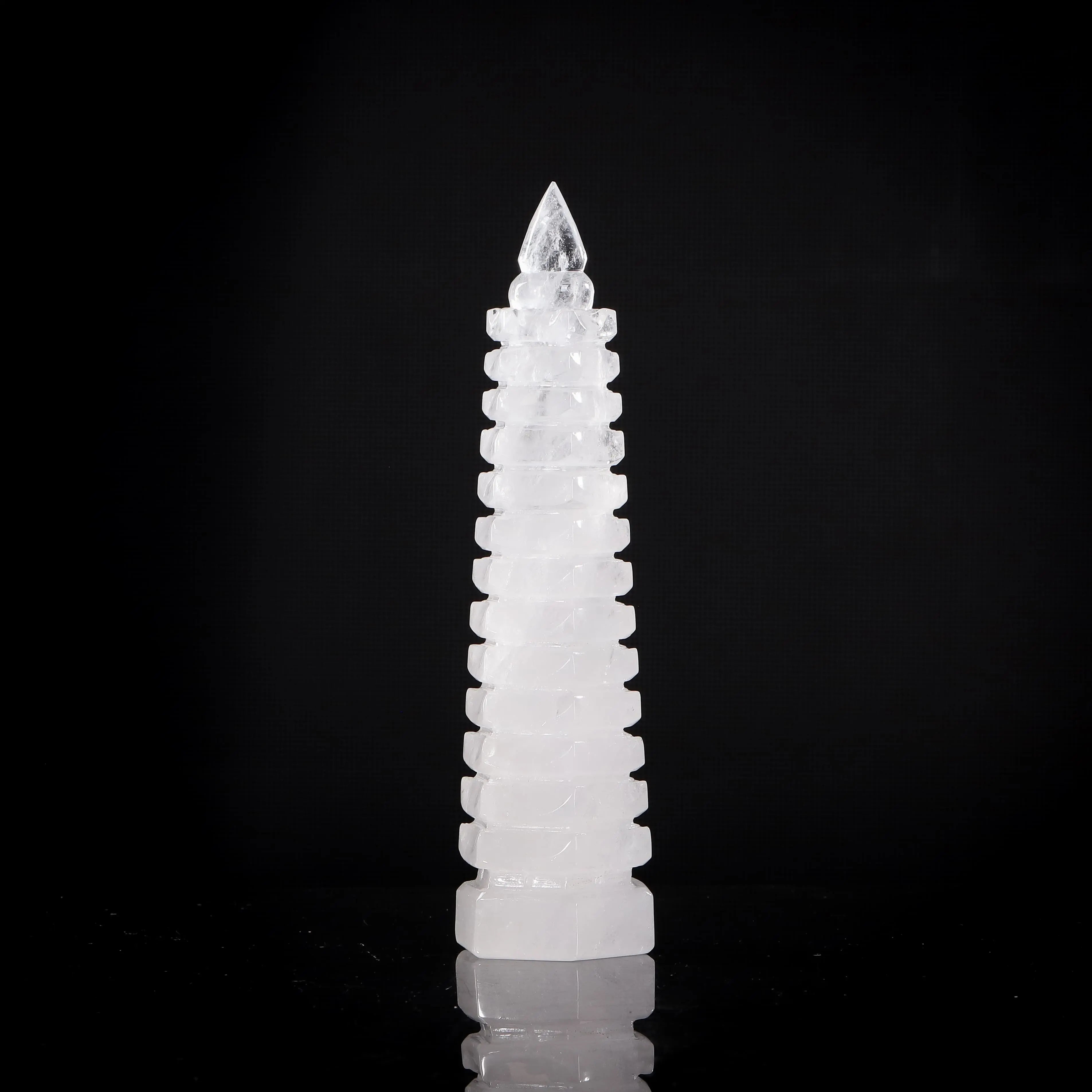 精品巴西白水晶文昌塔 MEIHAO LIMITED