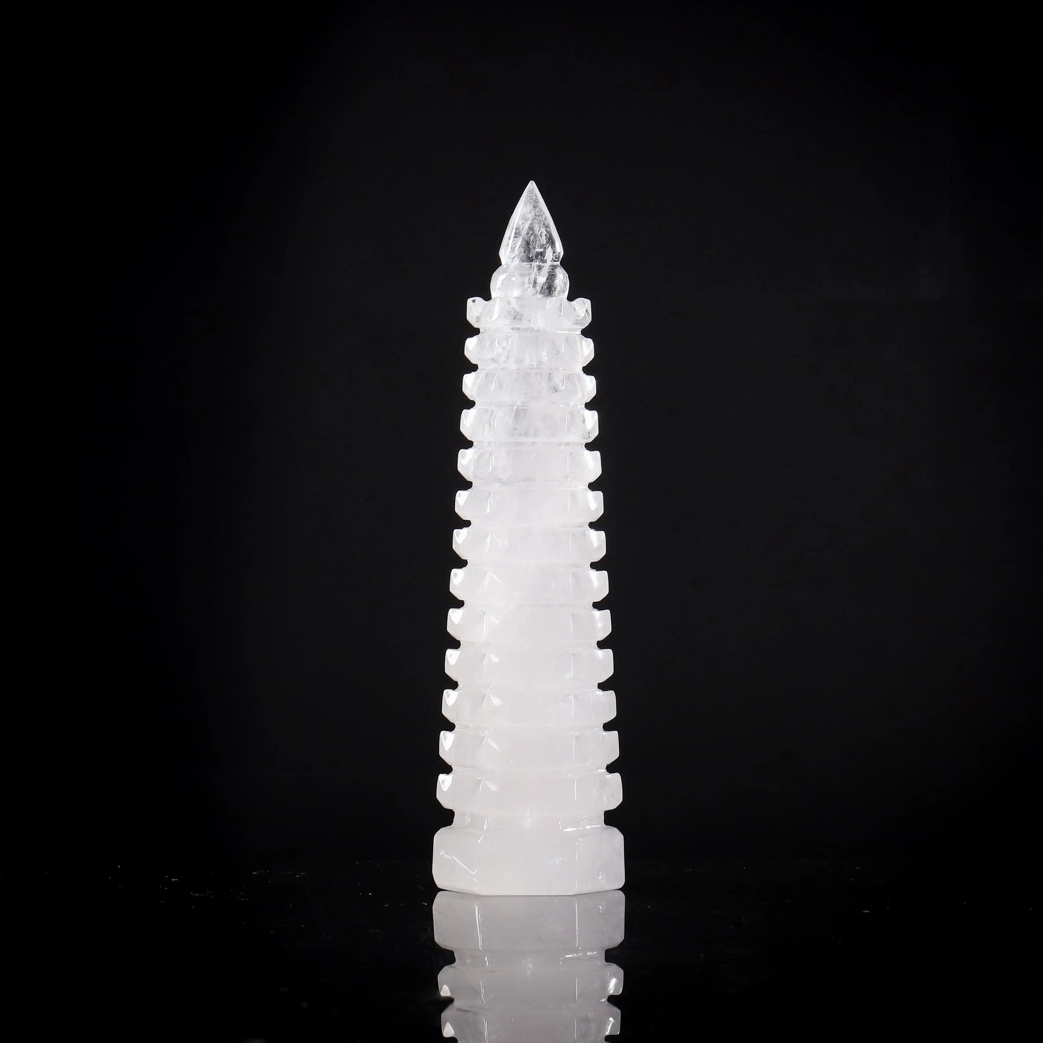 精品巴西白水晶文昌塔 MEIHAO LIMITED