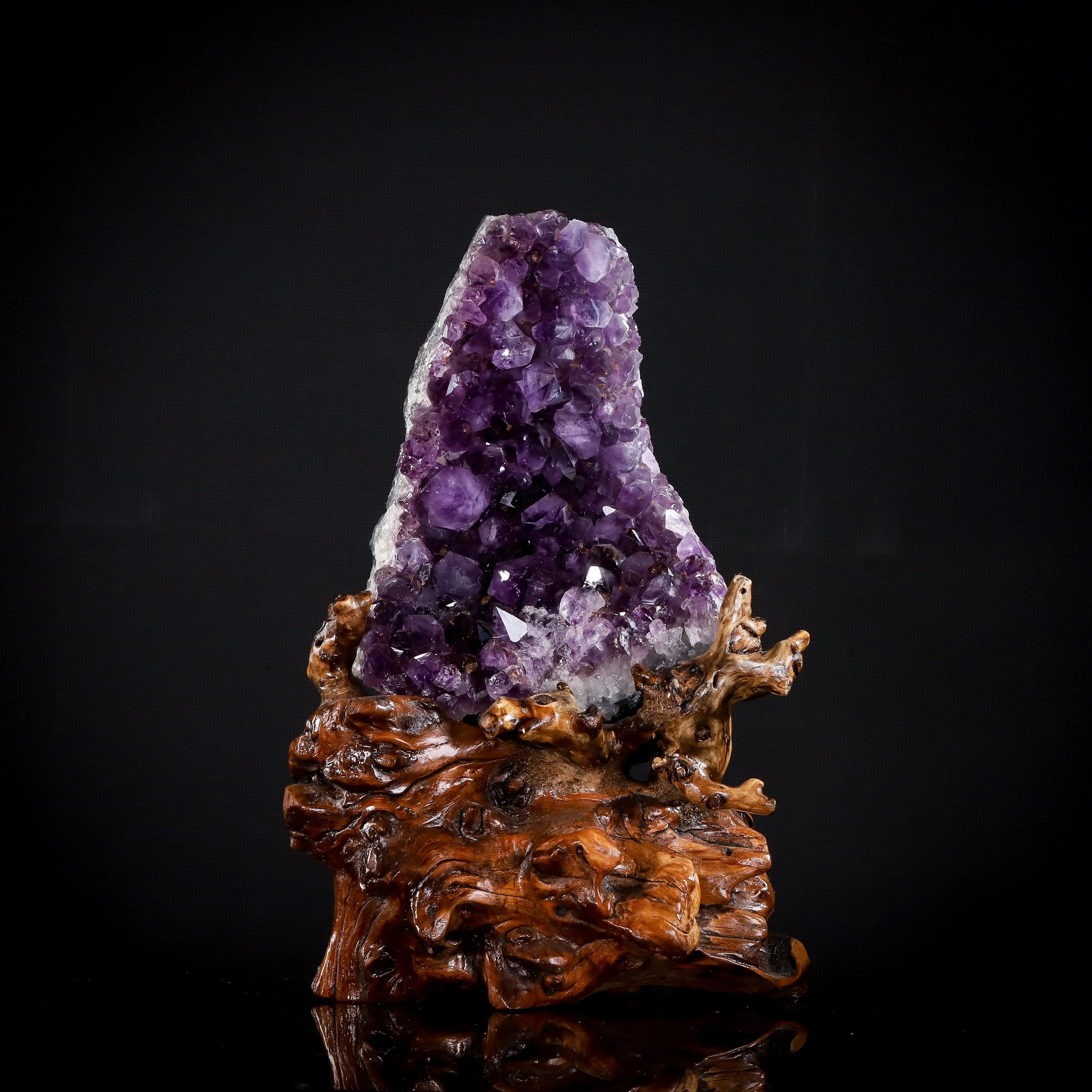 巴西精品深紫 紫水晶｜晶簇 净化消磁高能 MEIHAO LIMITED