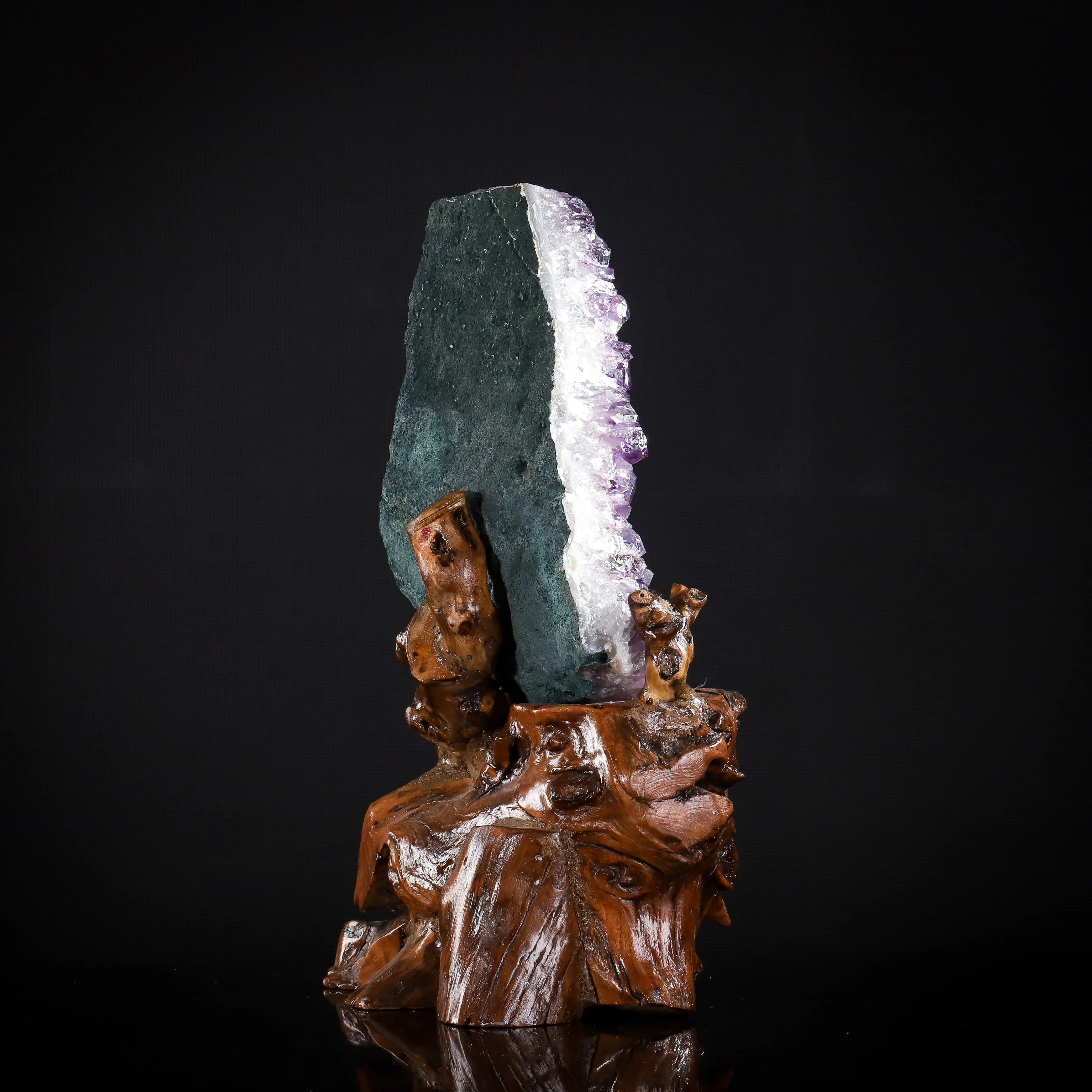 巴西精品深紫 紫水晶｜晶簇 净化消磁高能 MEIHAO LIMITED