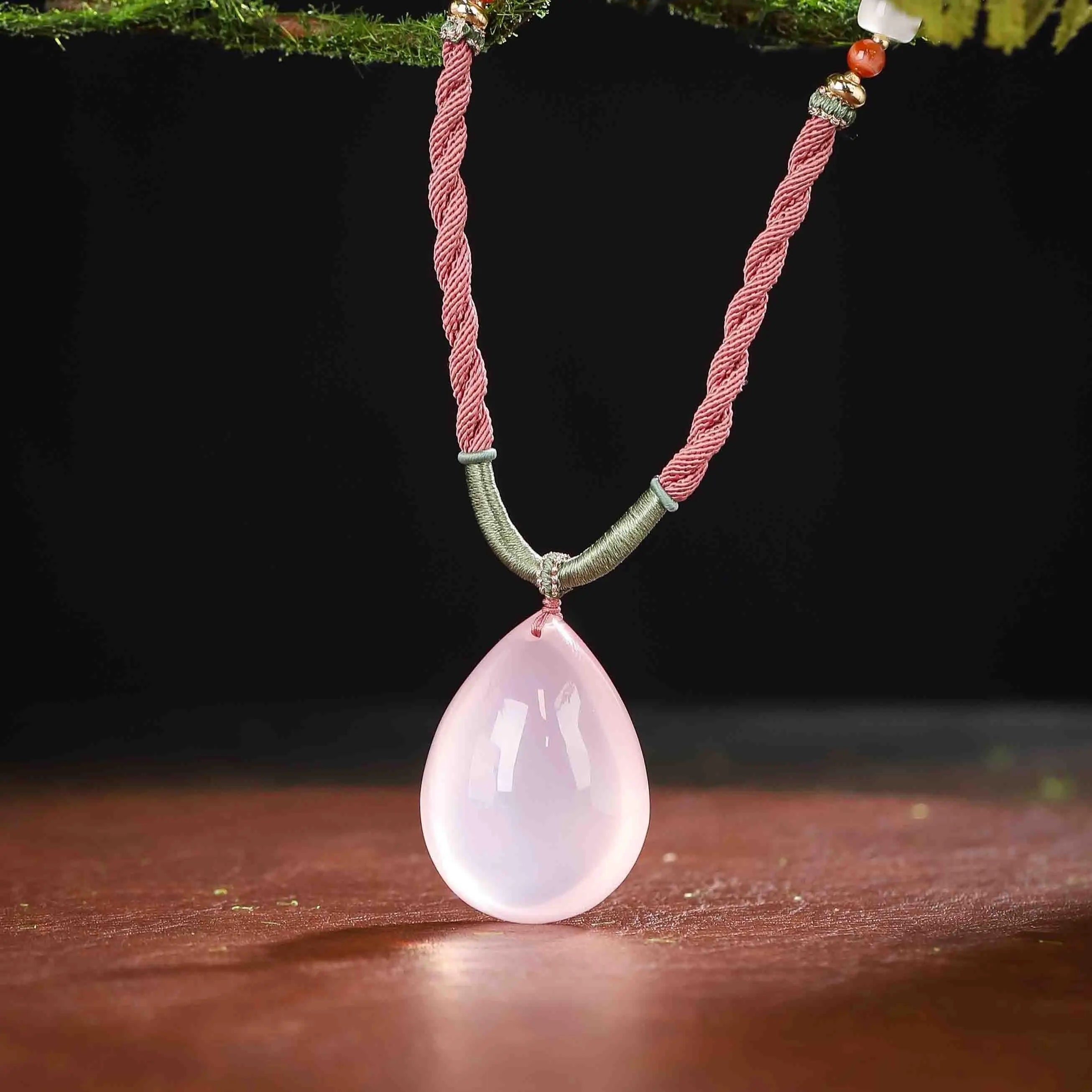 「心轮圣钥」莫桑比克 粉晶项链 MEIHAO LIMITED